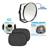 Retrovisor Bebe Conforto +protetor Solar Blackout Carro Buba