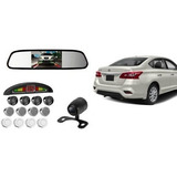 Retrovisor Com Tela Camera Ré Sensor Estacionamento Sentra