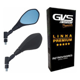 Retrovisor Gvs Bmw F800 Giro 360 Yamaha Lente Convexa Azul