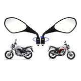 Retrovisor Haste Curta F800 Bmw Giro 360 Rosca Honda Par