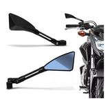 Retrovisor Moto Abs Estil Rizoma Tomok Pazzo Prata C/ Preto