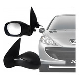 Retrovisor Peugeot 206 2009 A 2015 Lado Esquerdo Com Control