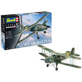 Revell 03886 Bucker Bu-131d Jungmann - 1/32 Kit Para Montar