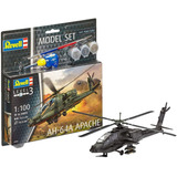 Revell 64985 Model Set Helicóptero Ah-64a Apache 1/100