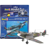 Revell Model Set Avião Supermarine Spitfire Mk V 1/72 64164