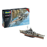 Revell Navio De Guerra Alemão Tirpitz 1/350 585 Peças 05096