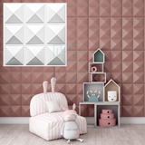 Revestimento Para Parede 3d Luxo 50cm X 50cm Kit 14 Placas