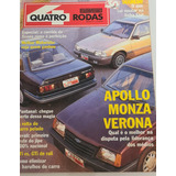 Revista 4 Quatro Rodas 360 Julho 1990 - Apollo, Monza
