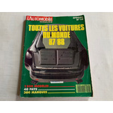 Revista Catalogo Lautomobile Todos Carros Mundo 87/88 