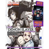 Revista Com Pôster Demon Slayer Anime + Guia Eposódios
