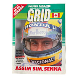 Revista Grid Pôster Especial Ayrton Senna Gp Do Canadá