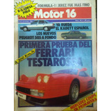 Revista Motor 16 Nº109 1985 Ferrari Testarossa 