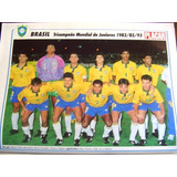 Revista Placar Mini Poster Brasil Campeão Mund Juniores 1993