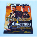 Revista Preview Filme Robin Hood Fúria Titãs N° 9 Ed. Sampa