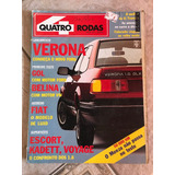 Revista Quatro Rodas 352 Verona Glx Monza Gol Gl Escort Chia