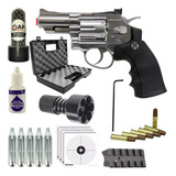 Revólver 38 Airgun Co2 Rossi 708s 4,5mm Esferas Aço Barato