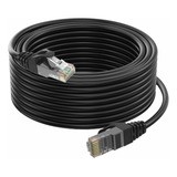 Rf Cabo Rede Blindado 10m Ethernet Rj45 Cat5e Preto 10metros