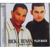 Rick E Renan Novo Nome Playback Cd Original Lacrado
