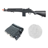 Rifle Airsoft M14 M305f Spring Double Eagle+ Esferas+shemagh
