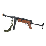 Rifle Sub Metralhadora De Airsoft Aeg Mp40 Full Metal Wood
