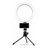 Ring Light Iluminador Luz Led Selfie Tripé Mesa