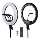 Ring Light Led Rl18 Bicolor + Sup Celular + Tripe 2m C/ Nf-e