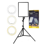 Ring Light Led Tripé 2m Studio Grande Luz Fash Suporte