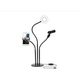 Ring Light Suporte Celular Selfi Luminaria 3em1 12w-xc-rl02