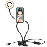 Ring Light + Suporte Celular Selfi Luminaria Abajur Youtuber