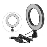 Ring Light Tripé Mesa Profissional Iluminador Luz De Led 