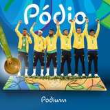 Rio 2016 Pódio Olímpico Original Futebol Medalha Ouro