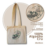 Rio No Pandero Ecobag 100% Algodão Cru + Confortavel 28x30cm