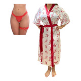 Robe Hobby Hobbie Roupão Cetim Kimono Japonês Oriental Noiva