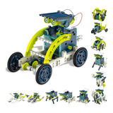 Robô 12 Em 1 Energia Solar Kit Robótica Educacional Galáxia