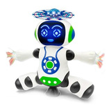 Robô Dançarino Brinquedo Musical Emite Luzes 3d Gira Dança Cor Branco