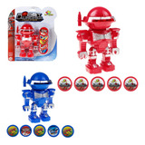 Robô De Brinquedo Lançador De Dardos Boneco Soldadinho