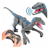 Robô Dinossauro Controle Remoto Anda Com Luz E Movimento