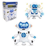 Robô Series Star Musical Luzes Led War Dança E Gira