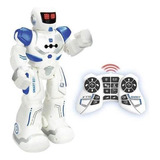 Robô Smart Gigante Com Controle Remoto 12funções Cor Branco 