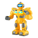 Robô Solar Com Luz Som Movimento Dm Toys