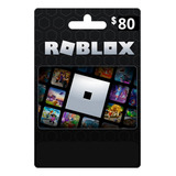 Robux Gift Card Roblox 80 Imediato