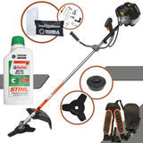 Roçadeira Com Óleo Stihl À Gasolina Grh430 Cortador De Grama