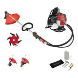 Roçadeira Costal + Enxada Rotativa + Conjunto 3 Lâminas