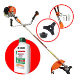 Roçadeira Profissional Lateral À Gasolina 62cc + Óleo Stihl