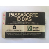 Rock In Rio 1985 - Colecionador- Ingresso Usado -