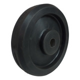 Roda 8' Borracha Maciça P/ Carrinho Armazem, Furação 7/8 