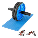 Roda Abdominal + Tapete Fitness Exercícios