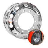 Roda Alumínio 22,5x8,25 Caminhão Alto Brilho Interno Externo