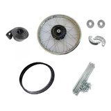 Roda Completa Traseira Lona + Aro Raio Dianteiro Crypton 105