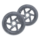 Roda De Aluminio Aro 8 Com Rolamento 6 Raios E Pontas (par)